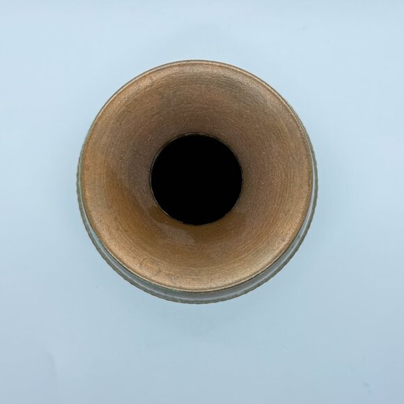 Vintage Mexican Two Toned Copper Vase - Picture 4 of 7